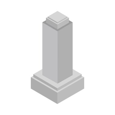 Tek izole bina simgesinin vektör illüstrasyonu