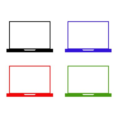 dizüstü simge vektör resimleme arkaplanı 