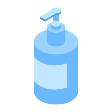 Sabun şişesi simgesinin vektör illüstrasyonu