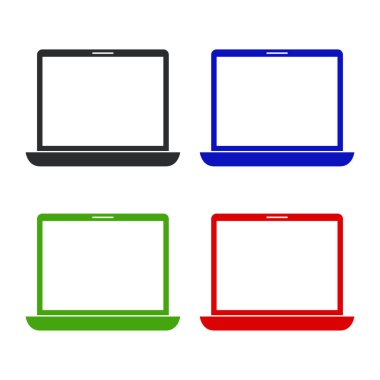 dizüstü simge vektör resimleme arkaplanı 