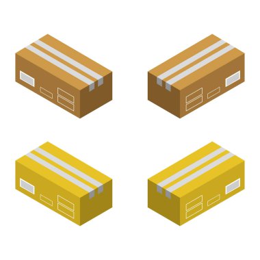 kutu vektör illüstrasyon tasarımı