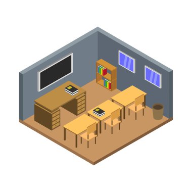 okul vektör tasarımı illüstrasyonu oluşturuluyor