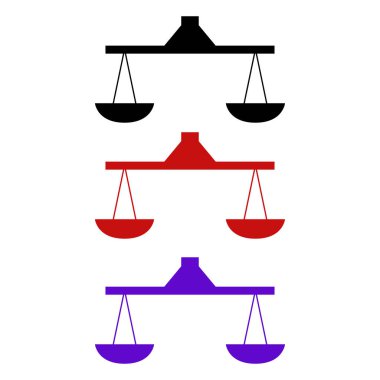 Ölçek simgesi vektör illüstrasyonu ölçülüyor