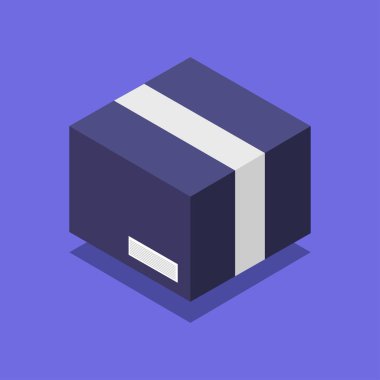 kutu izometrik biçim simgesi