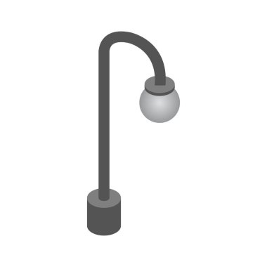 sokak lambası simgesi, vektör illüstrasyonu