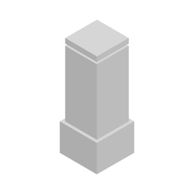 Tek izole bina simgesinin vektör illüstrasyonu