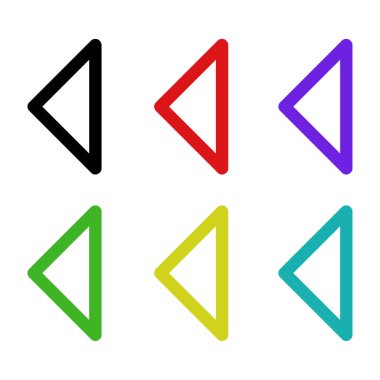 Basit web ok simgeleri vektör resimleme kümesi