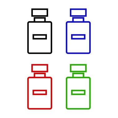 vektör ikonu zehirli şişe kümesi 