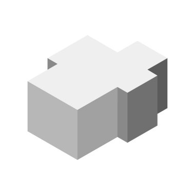 Tek izole bina simgesinin vektör illüstrasyonu