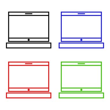dizüstü simge vektör resimleme arkaplanı 