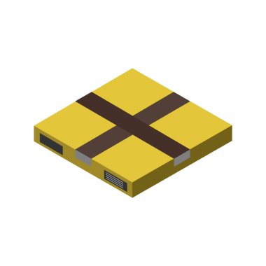 karton kutu, dağıtım simgesi, paket vektör illüstrasyonu 