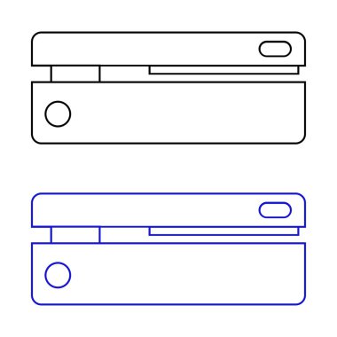 Zımba vektör simgesi. Mobil konsept için modern araçlar koleksiyonundan zımba simgesi işareti ve beyaz arkaplanda web uygulamaları tasarımı