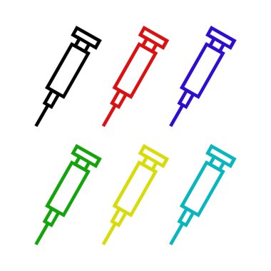 Şırınga ikonu vektör çizimi