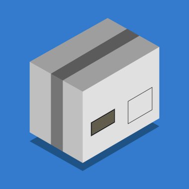 kutu izometrik biçim simgesi