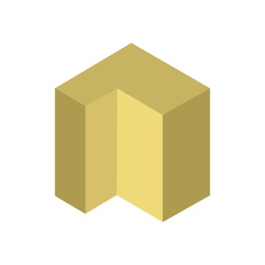 Tek izole bina simgesinin vektör illüstrasyonu