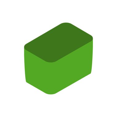 pouf simgesi mobilya düz vektör simgesi