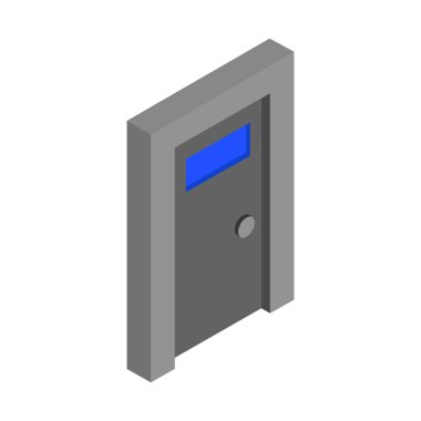 kapı simgesi vektör illüstrasyonu