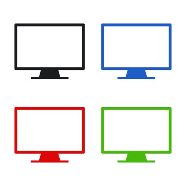 Beyaz arka plan üzerinde ayarla bilgisayar kutsal kişilerin resmi