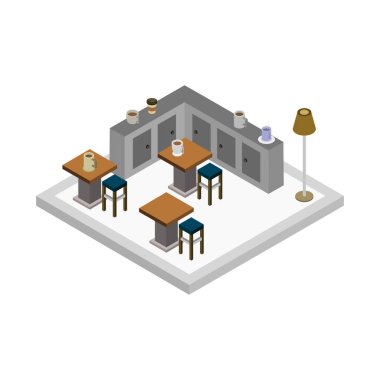 Modern bir restoran iç tasarım