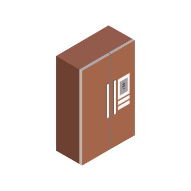 buzdolabı simgesi vektör illüstrasyonu