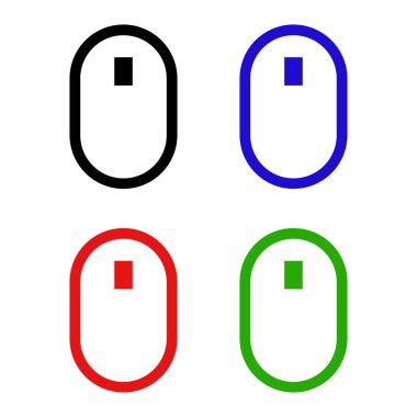 bilgisayar fare simgesi beyaz arkaplanda izole edildi