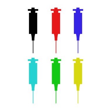 Şırınga ikonu vektör çizimi