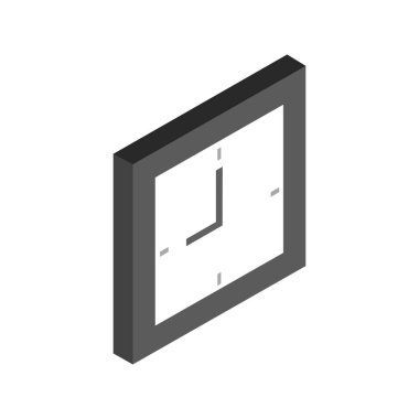 Saat simgesi. Zaman sembolü. vektör illüstrasyonu 