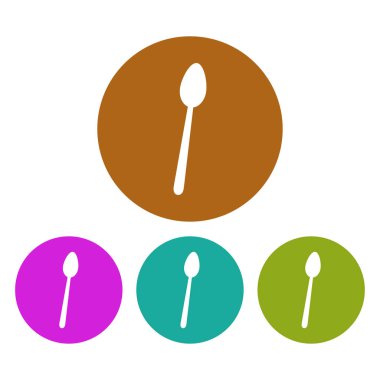 Kaşık ikonu. Vektör. resimleme arkaplanı 