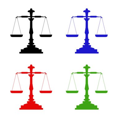 Ölçek simgesi vektör illüstrasyonu ölçülüyor