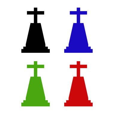 tombstone web simgesi vektör çizimi