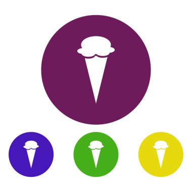 beyaz arkaplanda izole edilmiş renk kremi simgesi. 