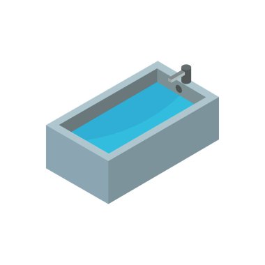 Küvet. Web simgesi basit illüstrasyon