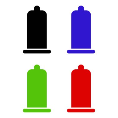 Prezervatif simge vektör çizim