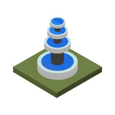 Çeşme simgesinin vektör illüstrasyonu