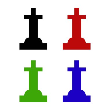 tombstone web simgesi vektör çizimi