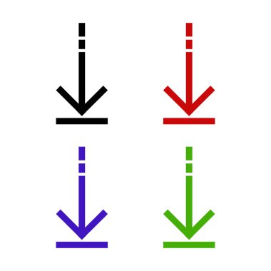 Basit ağ okları vektör resimleme seti 