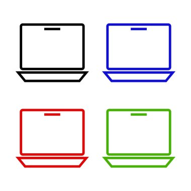 dizüstü simge vektör resimleme arkaplanı 