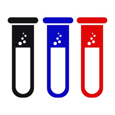 test tüpleri vektör illüstrasyon tasarımı