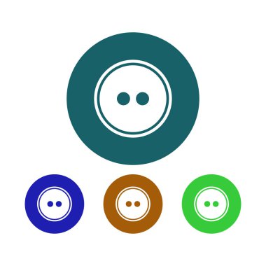 düğme simgesi vektör illüstrasyonu