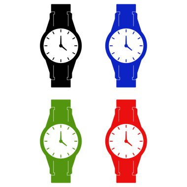 Alarm saat simgesi, saat simgesi, vektör illüstrasyon tasarımı