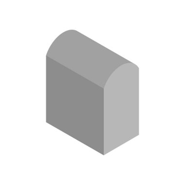 Tek izole bina simgesinin vektör illüstrasyonu