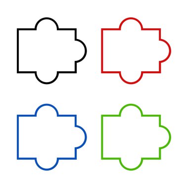 Bulmaca simgesi vektör çizimi