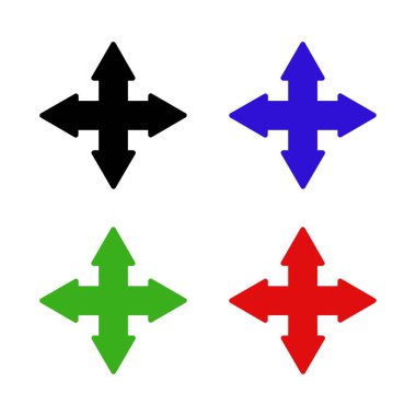 Basit ağ okları vektör resimleme seti 