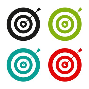 hedef simge vektör illüstrasyonu