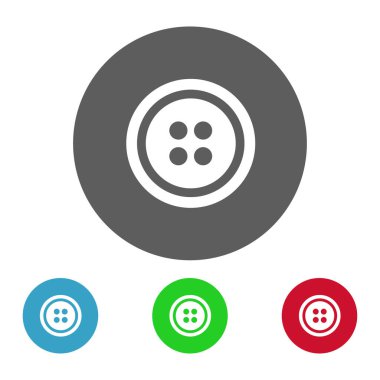 düğme simgesi vektör illüstrasyonu