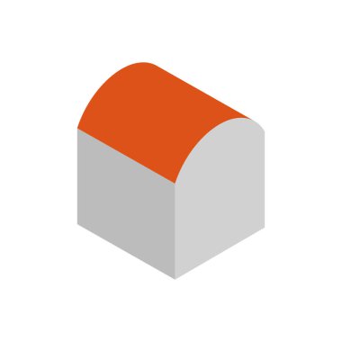 izole ev simgesi, vektör illüstrasyonu