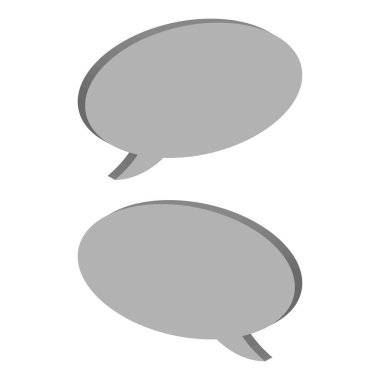 iki konuşma kabarcığı, vektör
