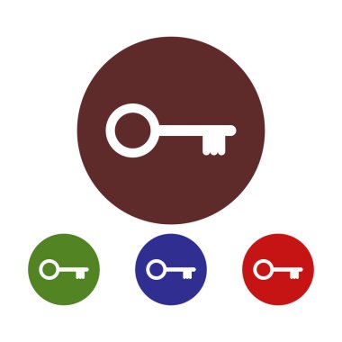 Anahtar simgesi vektör illüstrasyonu