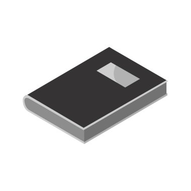 İzole kitap tasarım vektör illüstrasyon 