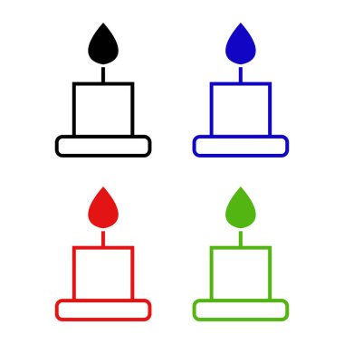 Mum simgesi vektör illüstrasyonu